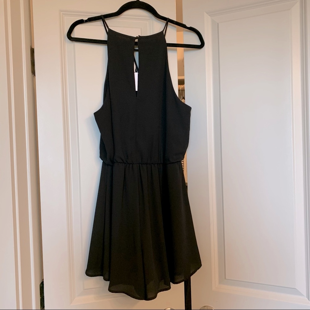 Black Romper - Halter top style